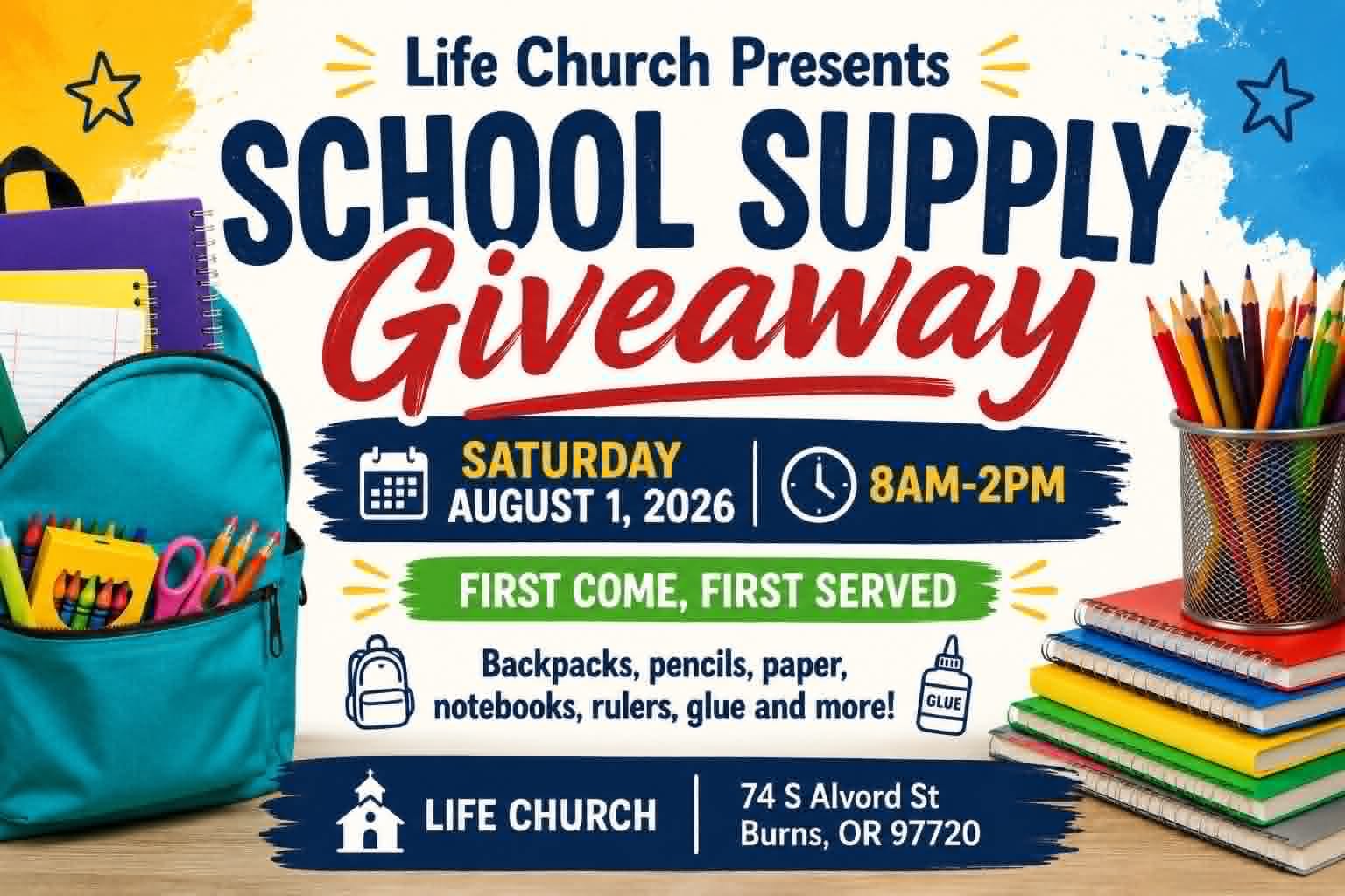 School Supply Give Away